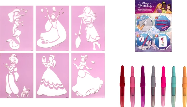 Набір Disney Princess Спрей-ручки з трафаретами (8719668004719) - зображення 5