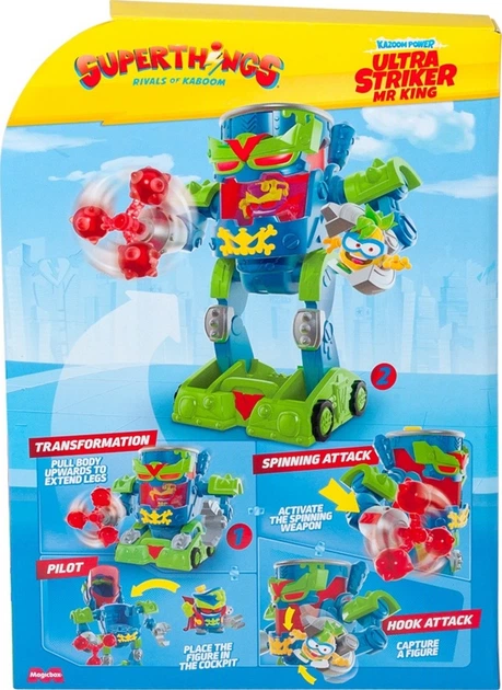 Ігровий набір SuperThings Kazoom Power Ультрастрайкер Містер Кінг (8431618041208) - зображення 9
