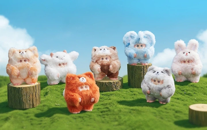 Kolekcjonerska pluszowa zabawka 10/10 Toys z kółkiem Giggle Monster Leśne futrzaki V2 (6978646711472) - obraz 5