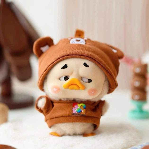 Kolekcjonerska pluszowa zabawka z kółkiem Pop Top 1983toys z serii Upset Duck x Care Bears Bądź tęczą (6941424599494) - obraz 6
