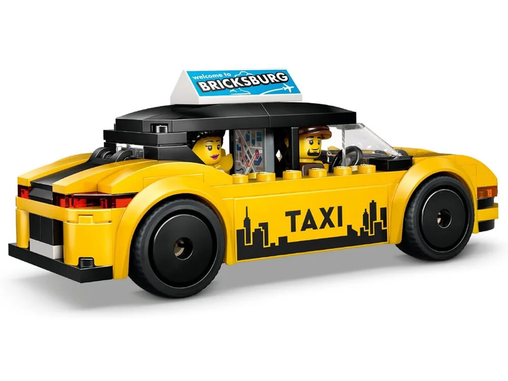 Конструктор LEGO City Жовте таксі 122 деталі (60487) - зображення 2