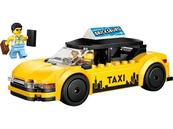Конструктор LEGO City Жовте таксі 122 деталі (60487) - зображення 5