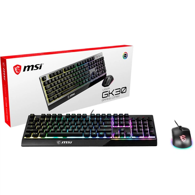 Комплект (клавіатура, миша) MSI Vigor GK30 Combo UA Black - зображення 11