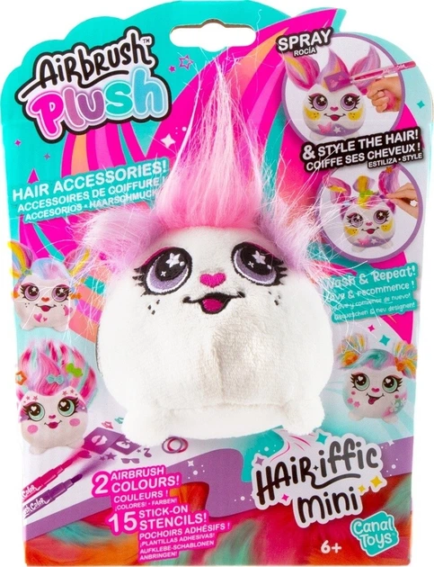 Zestaw Canal Toys DIY Airbrush Plush Hair'iffic Stwórz fryzurę dla Pinky (3555801455391) - obraz 2