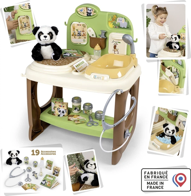 Ігровий набір Smoby Toys Центр для догляду за тваринами з пандою 18 аксесуарів 52х46х67 см (3032163404064) - зображення 8