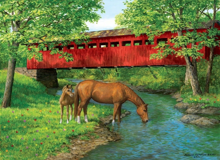Puzzle Eurographics Most w lesie 1000 elementów (628136608343) - Zdjęcie 2 Puzzle Eurographics Most w lesie 1000 elementów (628136608343) - obraz 2