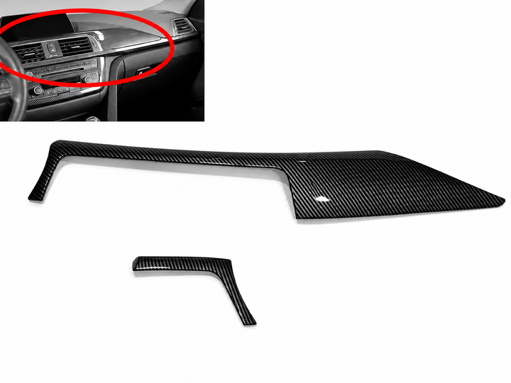 Накладка на центральную панель Carbon Look для BMW 3 Series F30 F31 F34 4 Series F32 F36 - изображение 2