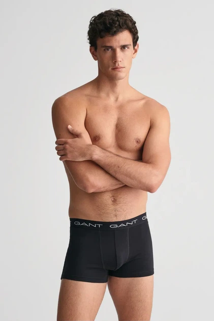 Чоловічі чорні боксери (5 шт) TRUNK Gant XXL 900015003 - изображение 2