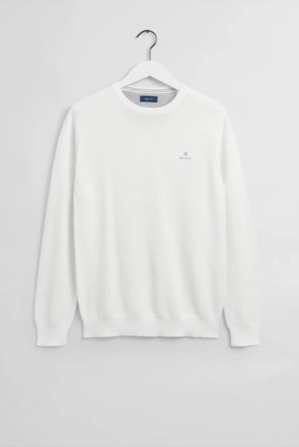 Чоловічий білий джемпер Gant XXL 8030521 - изображение 5