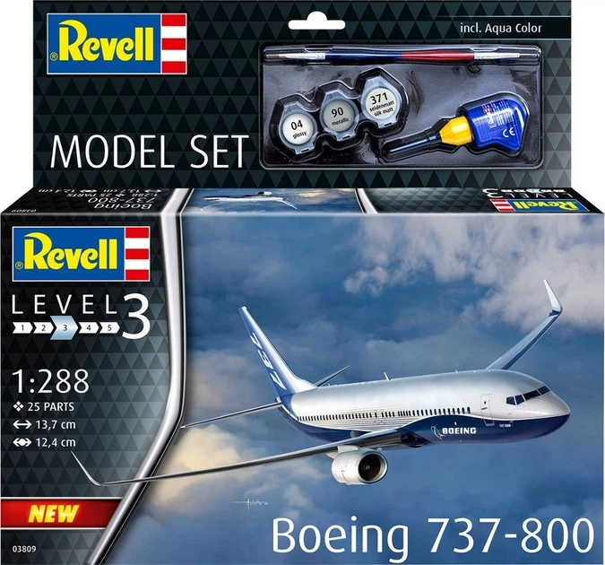 Збірна модель Revell Набір Літак Boeing 737-800 1:288 RVL-63809 (4009803263809) - зображення 2