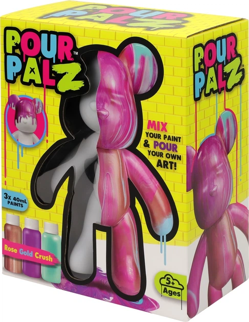 Zestaw kreatywny ToyMonster Pour Palz Fluid Art Miś Bubblegum Pop S2 (840148220829) - obraz 2