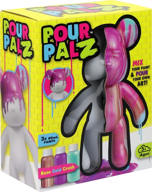 Zestaw kreatywny ToyMonster Pour Palz Fluid Art Miś Bubblegum Pop S2 (840148220829) - obraz 3