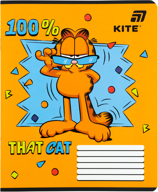 Набор тетрадей Kite Garfield Retro/Classic 12 листов в линию 5 шт (GF26-234/5) - изображение 4