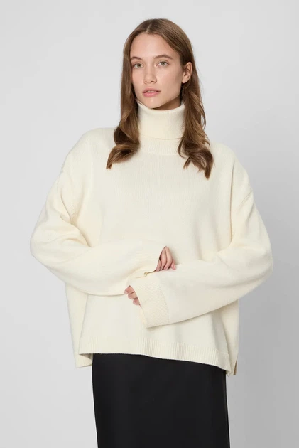 Жіночий білий свитер WKS087 PRPY M PWKNIGOK0049 - Фото 1 Жіночий білий свитер WKS087 PRPY M PWKNIGOK0049 - зображення 1