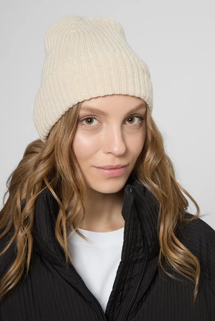 Жіноча біла вовняна шапка Lizzy PRPY ONE SIZE PWACBNSNRA0002 - Фото 2 Жіноча біла вовняна шапка Lizzy PRPY ONE SIZE PWACBNSNRA0002 - изображение 2