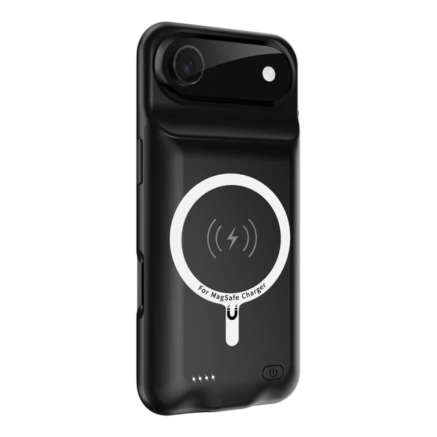 Чохол powerbank iBattery для iPhone 17 Air Slan QI MagSafe 6000 mAh Black - зображення 8