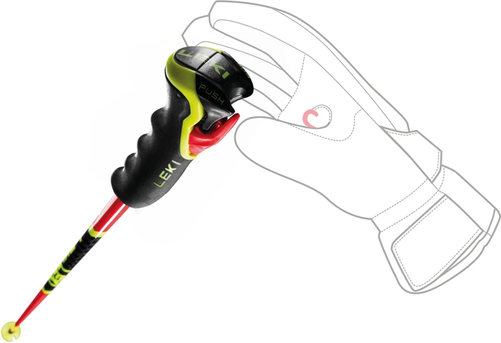 Гірськолижні палиці LEKI Venom GS 3D 115 см (4028173282036) - зображення 7