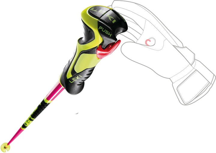 Kije narciarskie damskie/juniorskie LEKI WCR Lite SL 3D 105 cm Różowe (4028173284085) - obraz 6