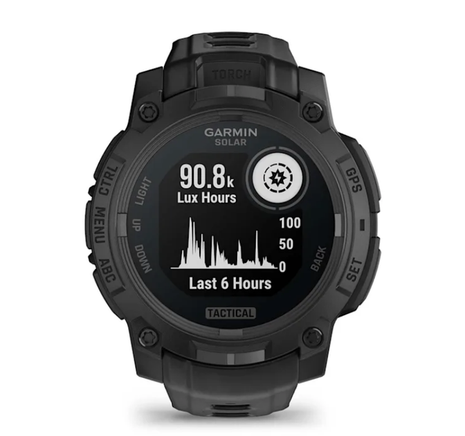 Смарт-годинник Garmin Instinct 3 (45 мм) Solar Tactical Edition чорний - Фото 3 Смарт-годинник Garmin Instinct 3 (45 мм) Solar Tactical Edition чорний - изображение 3