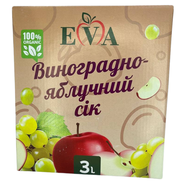 Сок виноградно-яблочный осветленный Bag-in-box 3 л - Фото 3 Сок виноградно-яблочный осветленный Bag-in-box 3 л - изображение 3