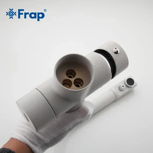 Смеситель для кухни Frap F4352-8 с подключением фильтра, белый - изображение 3