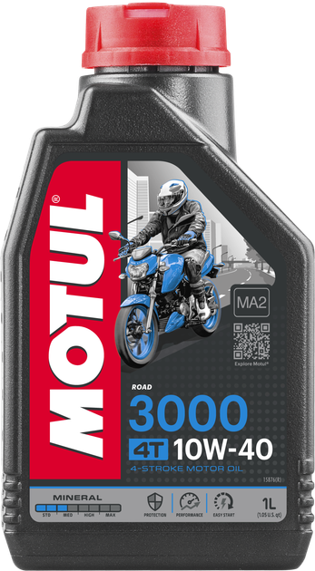 Олива Motul 3000 4T 10W40 1Л - зображення 2