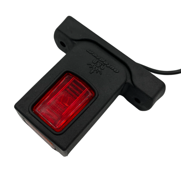 Бічні фонарі LED/ЛІД габарити занесення причепа для вантажних авто 12-24V ріжки в гумовому корпусі - зображення 10