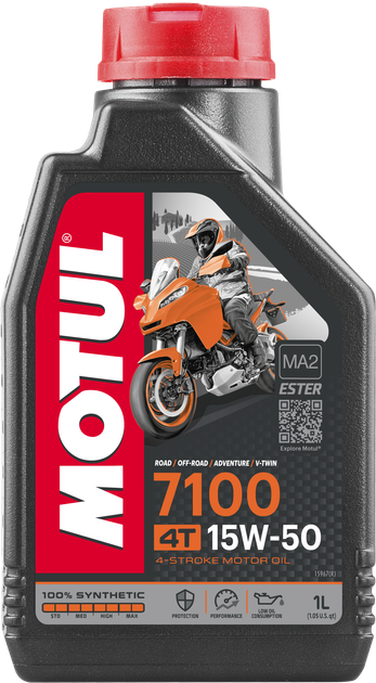Олива Motul 7100 4T SAE 15W50 1Л - изображение 2