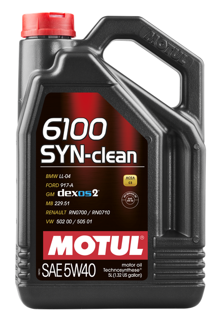 Олива Motul 6100 Syn-Clean SAE 5W40 5Л - изображение 2
