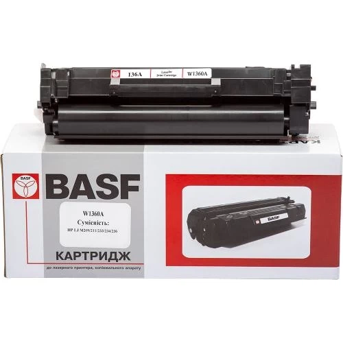 Картридж HP 136A (W1360A), Black, BASF (BASF-KT-W1360A) - Фото 1 Картридж HP 136A (W1360A), Black, BASF (BASF-KT-W1360A) - изображение 1