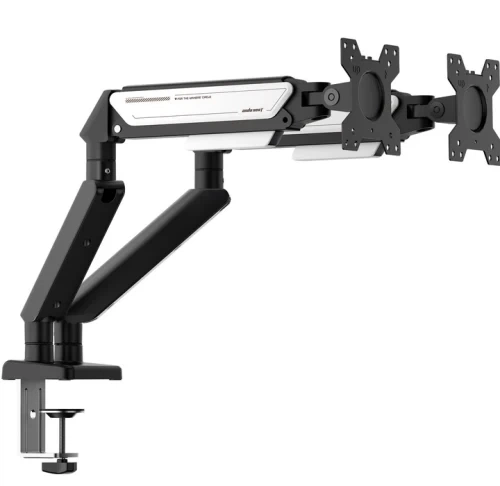 Кронштейн настільний для двох моніторів 17-32" AndaSeat Stealth II Duo, Black/White (AD-W-A6D-2S-BW) - зображення 3