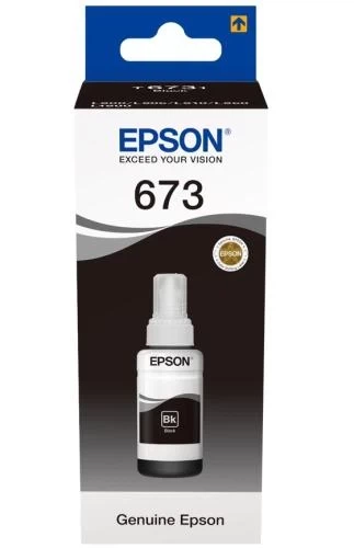 Чернила Epson 673, Black, 70 мл (C13T67314A) - Фото 1 Чернила Epson 673, Black, 70 мл (C13T67314A) - изображение 1