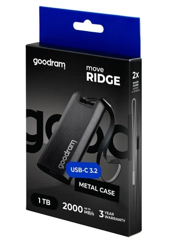 Внешний накопитель SSD, 1Tb, Goodram Move Ridge, Black (SSDR-GMRE-01T-K0) - изображение 6