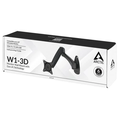 Настенное крепление для монитора Arctic W1-3D, Black (AEMNT00032A) - Фото 6 Настенное крепление для монитора Arctic W1-3D, Black (AEMNT00032A) - изображение 6