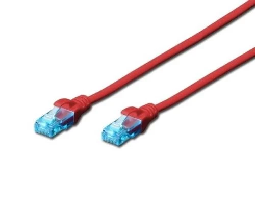 Патч-корд 1 м, UTP, Red, Digitus, Cat.5e, CCA, PVC (DK-1512-010/R) - Фото 1 Патч-корд 1 м, UTP, Red, Digitus, Cat.5e, CCA, PVC (DK-1512-010/R) - изображение 1