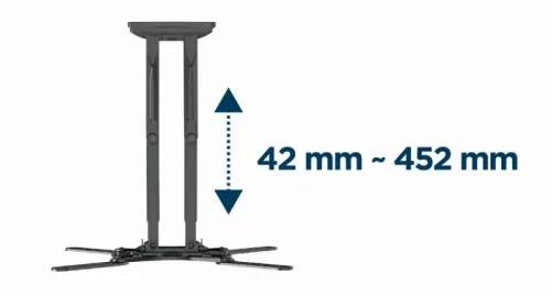 Настінне кріплення для ТВ 32-60", Gembird, Black, похило-поворотне (WM-60ST-01) - зображення 10