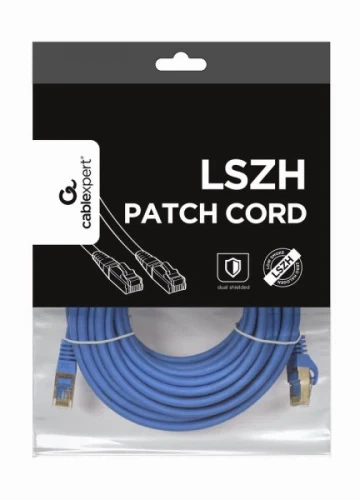 Патч-корд 30 м, S/STP, Blue, Cablexpert, Cat.6a, Cu, LSZH (PP6A-LSZHCU-B-30M) - зображення 3