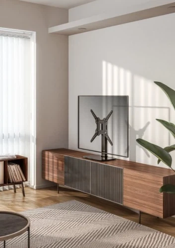 Настольная подставка для телевизора 23-55″ Gembird, Black, поворотная (TVS-D55S-01) - Фото 9 Настольная подставка для телевизора 23-55″ Gembird, Black, поворотная (TVS-D55S-01) - изображение 9