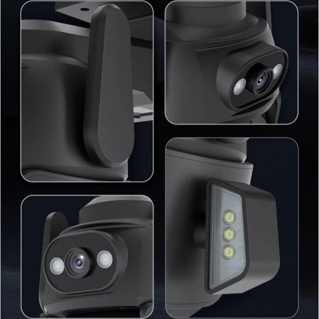 Камера наружная поворотная уличная двойная WIFI DOUL CAM Q-821 FULL-HD 4Mp Ночная сьемка Yoosee - изображение 5