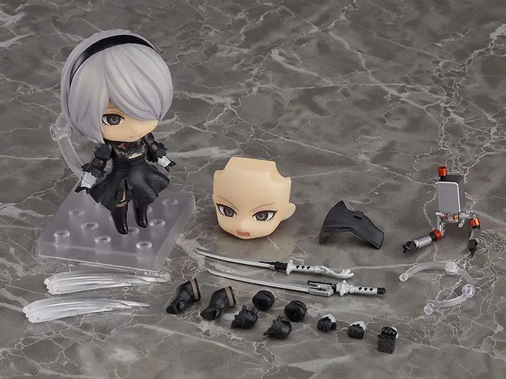 Коллекционная сборная подвижная фигурка из игры NieR:Automata, Нендороид 1475, Nendoroid 2В (10 см) - Фото 6 Коллекционная сборная подвижная фигурка из игры NieR:Automata, Нендороид 1475, Nendoroid 2В (10 см) - изображение 6