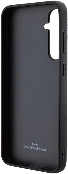 Etui BMW Leather Hot Stamp BMHCS23FESLLBK do Samsung S23 FE S711 Czarne (3666339218553) - obraz 2