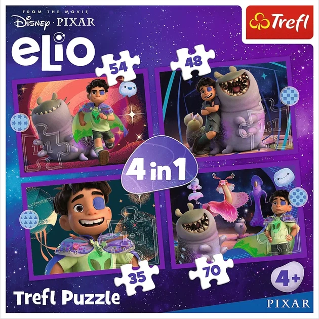 Набір пазлів Trefl Disney Elio Позаземні місії (46657) - зображення 2