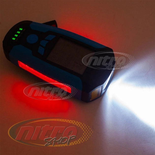Велофонарь с компьютером сигналом и сигнализацией AS0808-XPG+2LED(Yellow)+2COB(Red) выносная кнопка Waterproof аккум. ЗУ microUSB - изображение 8