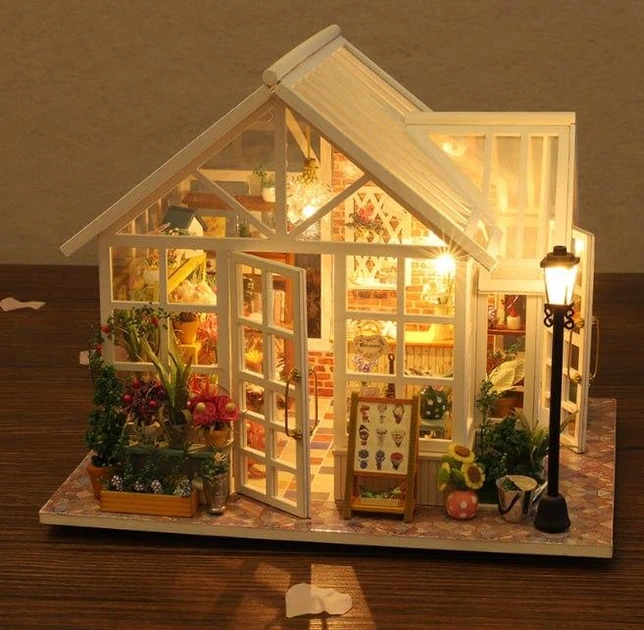 Румбокс Цветочный магазин Интерьерный конструктор Roombox DIY Flower Shop M-009 - изображение 4