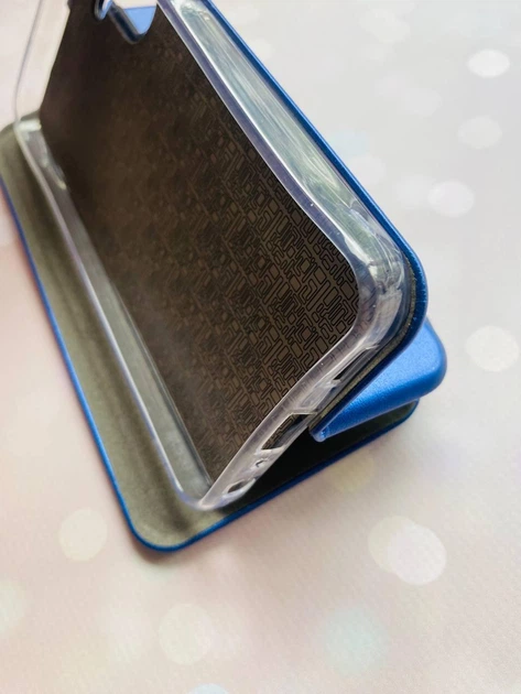 Чехол-книжка синий с рисунком на Samsung Galaxy A25 (A256) Цветущая сакура (принт 422) - изображение 3