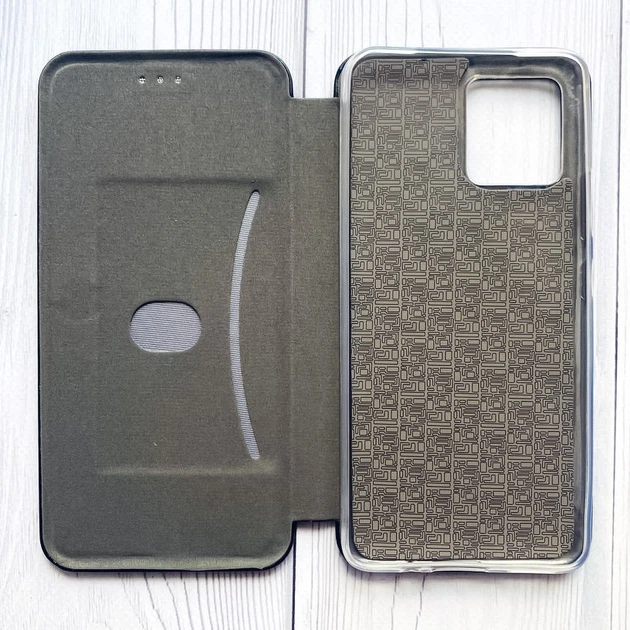 Чохол-книжка чорний з малюнком на Motorola Moto G32 Квітуча сакура (принт 422) - зображення 3
