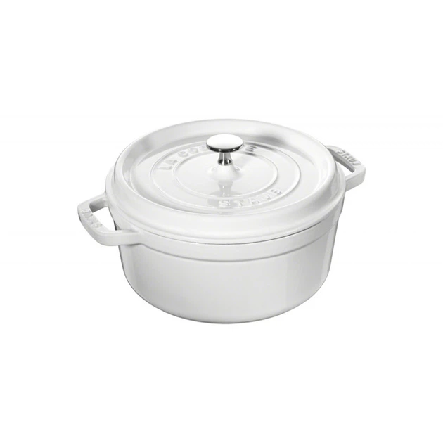 Кастрюля / жаровня 26 см с крышкой weiß Staub - Фото 1 Кастрюля / жаровня 26 см с крышкой weiß Staub - изображение 1