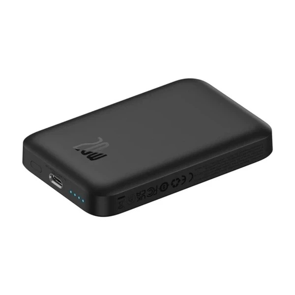 Портативна батарея PowerBank Baseus Magnetic Mini Air Wireless 20W 6000mAh P10059002113-00 Black - Фото 6 Портативна батарея PowerBank Baseus Magnetic Mini Air Wireless 20W 6000mAh P10059002113-00 Black - зображення 6