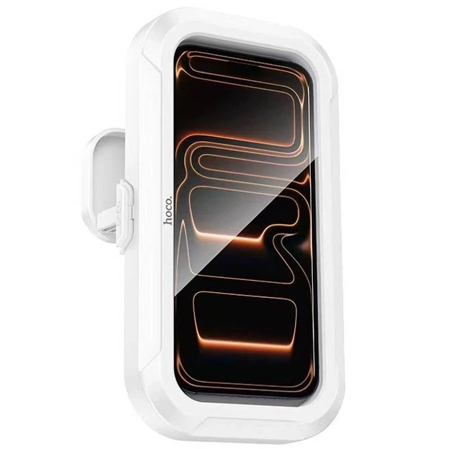 Водонепроницаемый держатель для телефона в ванную Hoco HD16 Wave Waterproof Case настенный с сенсорным экраном Белый - Фото 2 Водонепроницаемый держатель для телефона в ванную Hoco HD16 Wave Waterproof Case настенный с сенсорным экраном Белый - изображение 2