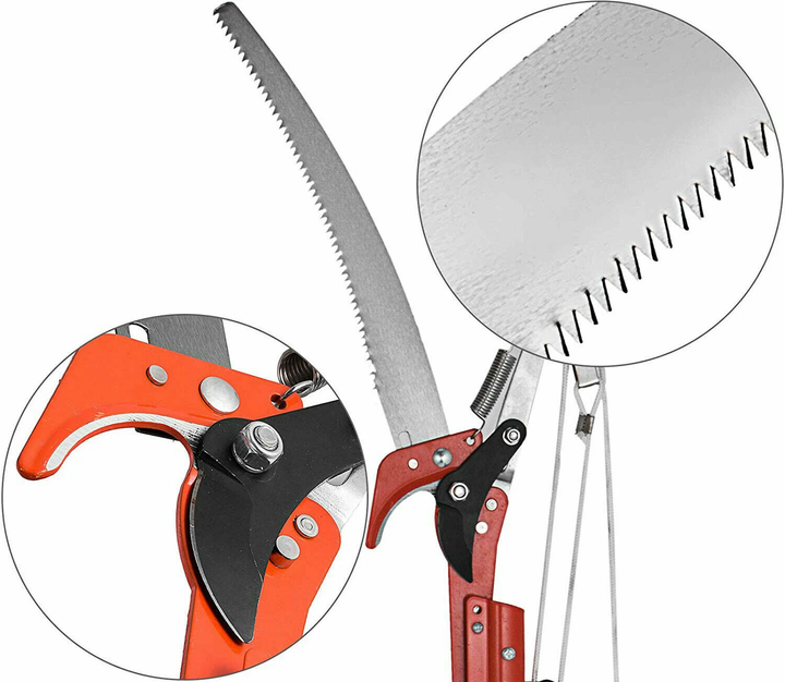 Пила с длинной ручкой для обрезки веток 2в1 Chain Saw - Фото 6 Пила с длинной ручкой для обрезки веток 2в1 Chain Saw - изображение 6